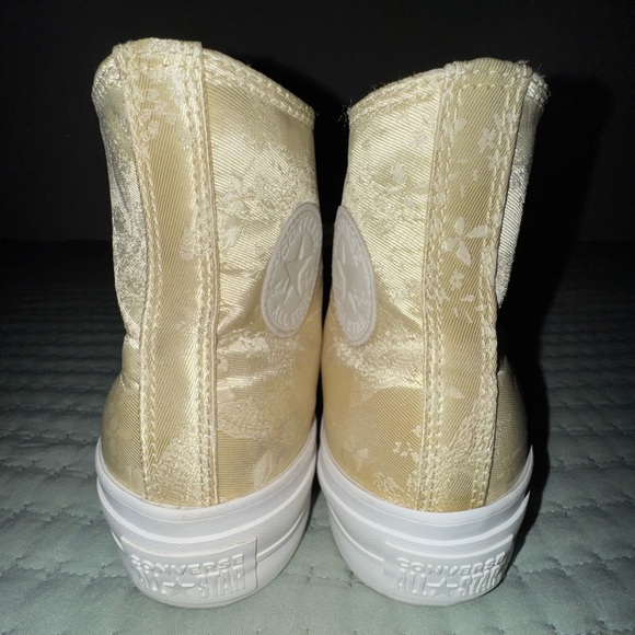 Converse Chuck Taylor All Star Lift Converse Platform Golden Butterfly Sz 9 VGUC - Picture 7 of 16